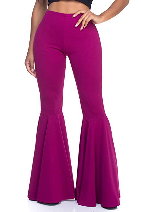 Casual Waist Fashion Pleated Flared Pants