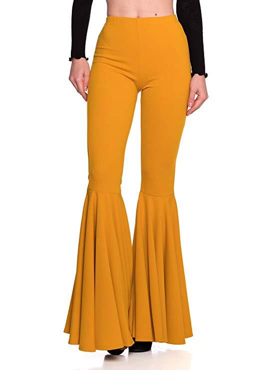 Casual Waist Fashion Pleated Flared Pants