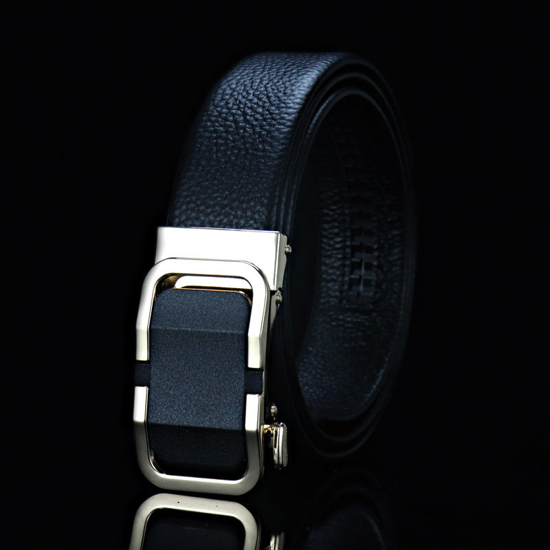 Leather Automatic Buckle Belt