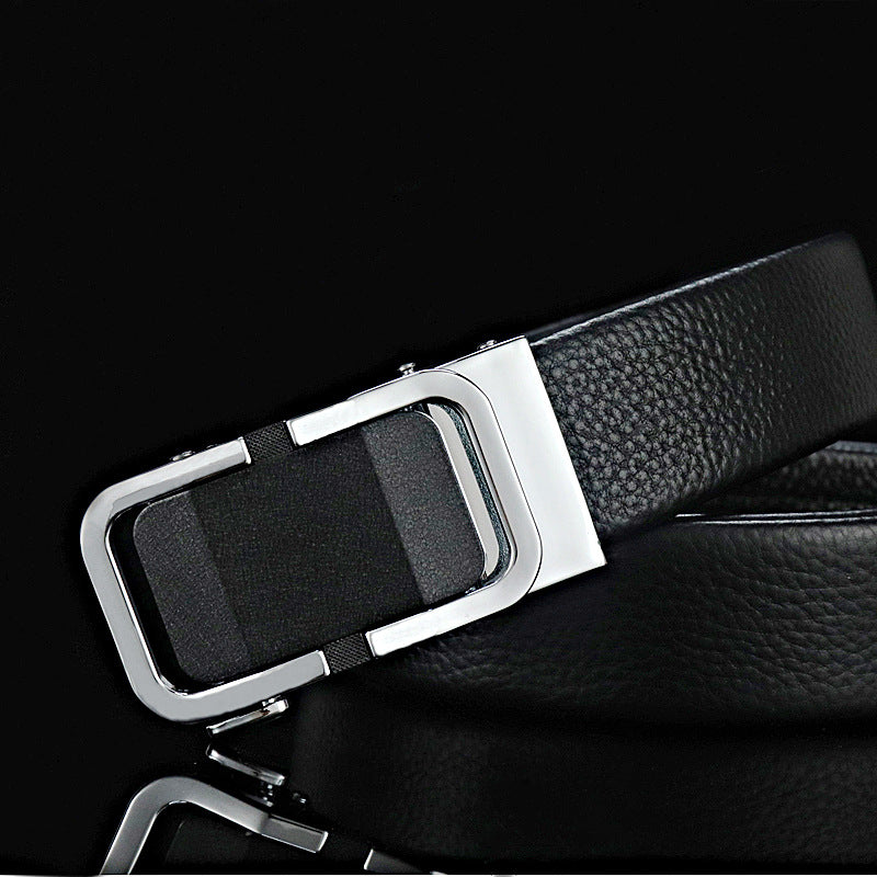 Leather Automatic Buckle Belt