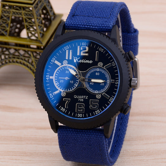 Belt Watches Men Classic Blue