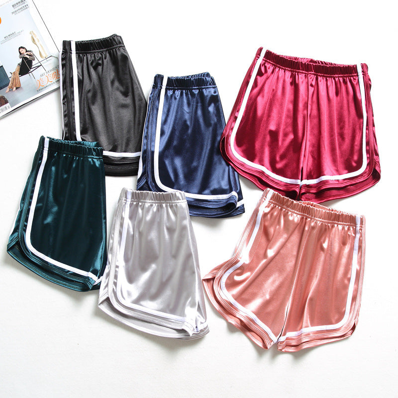 Elastic Solid Color Shorts