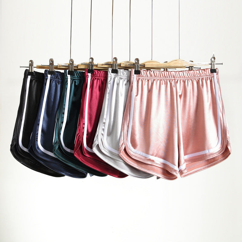 Elastic Solid Color Shorts