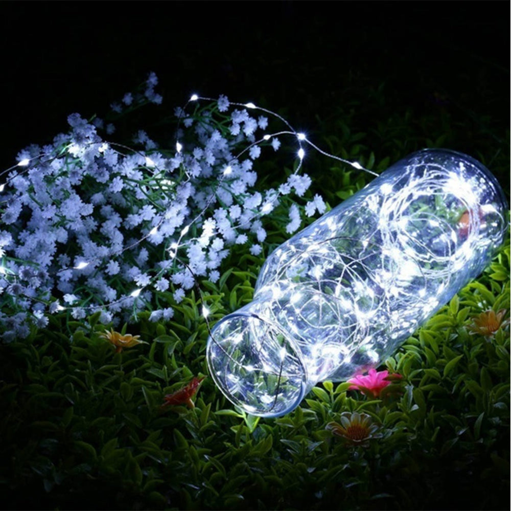 Waterproof Outdoor Solar LED Strip Mini String Lights 10M_2