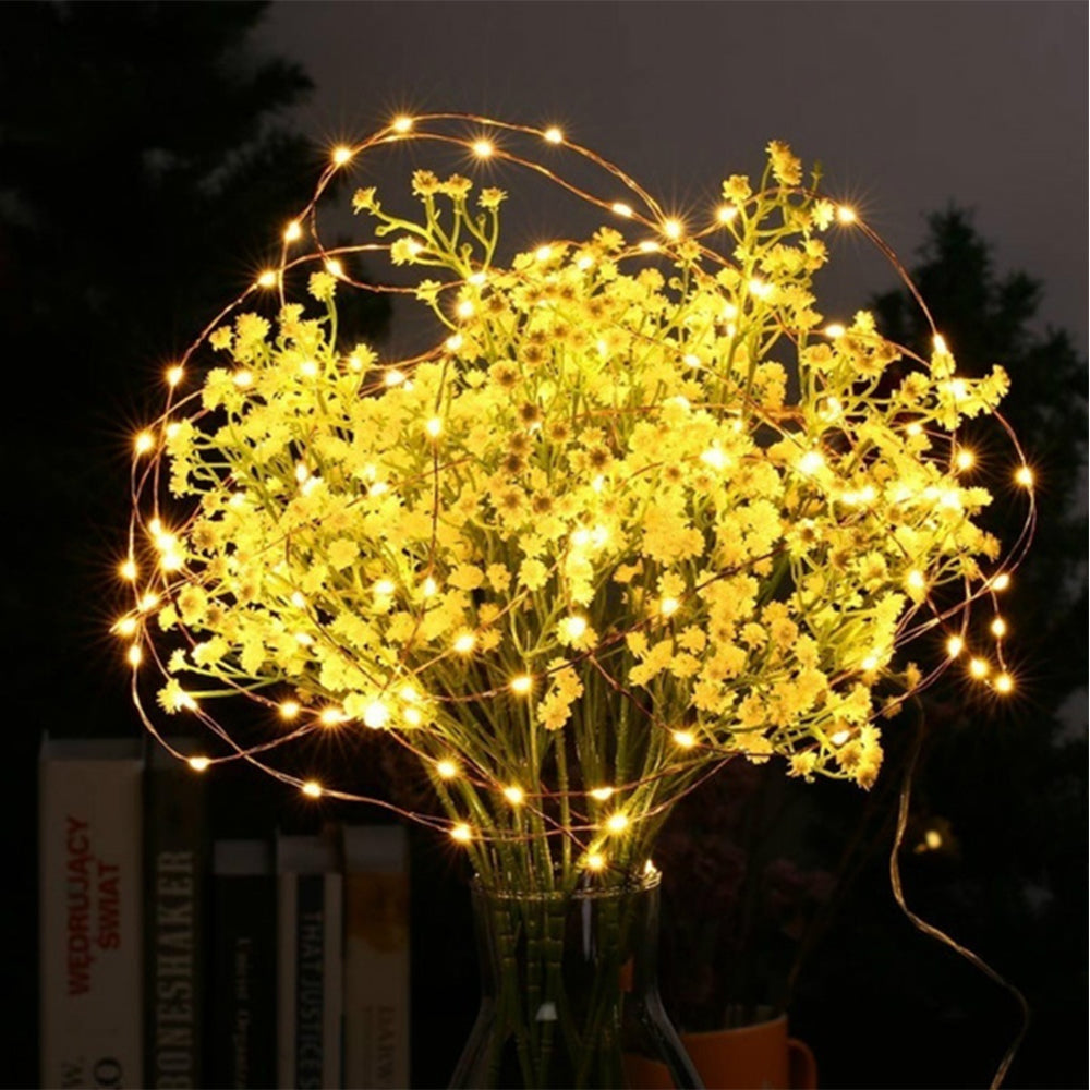 Waterproof Outdoor Solar LED Strip Mini String Lights 10M_4