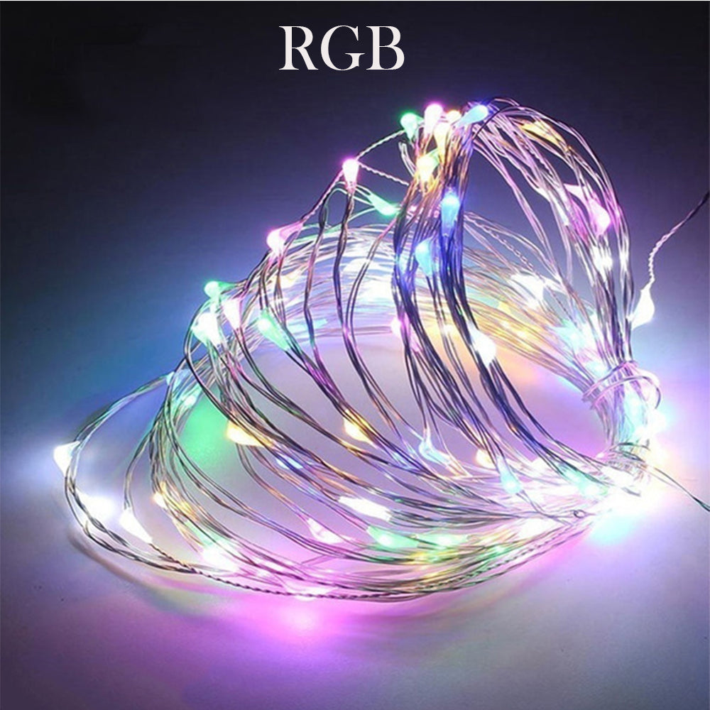 Waterproof Outdoor Solar LED Strip Mini String Lights 10M_6