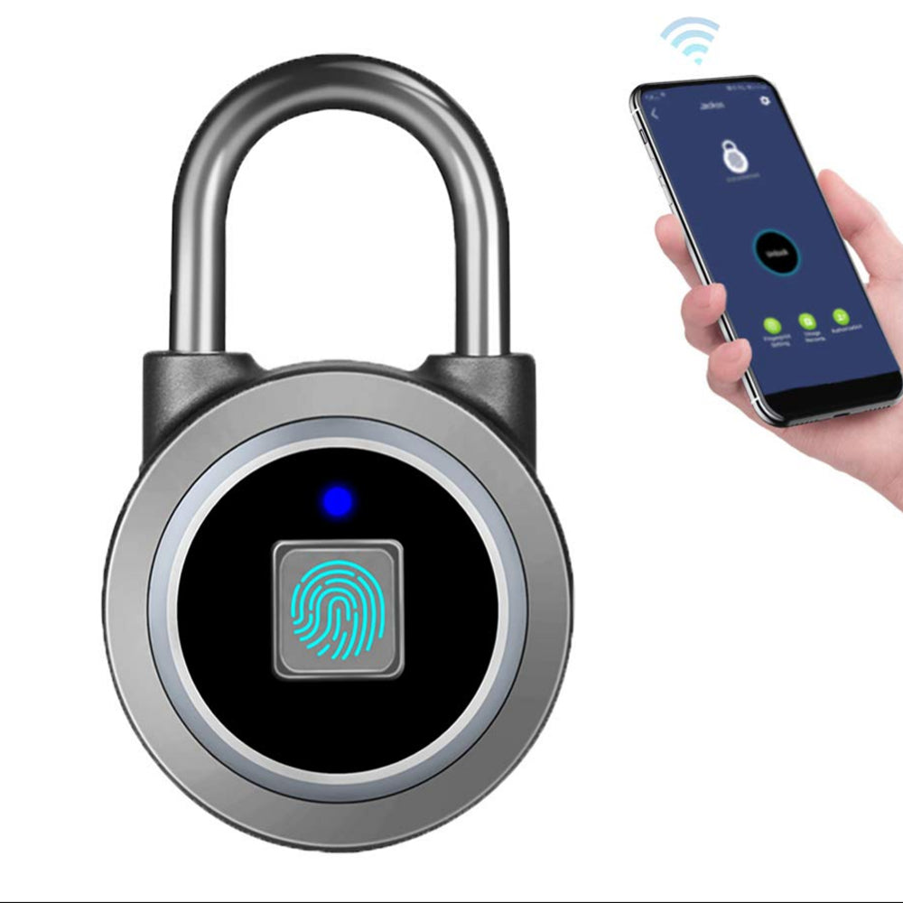 USB Charging Biometrics Fingerprint APP Support Padlock_5