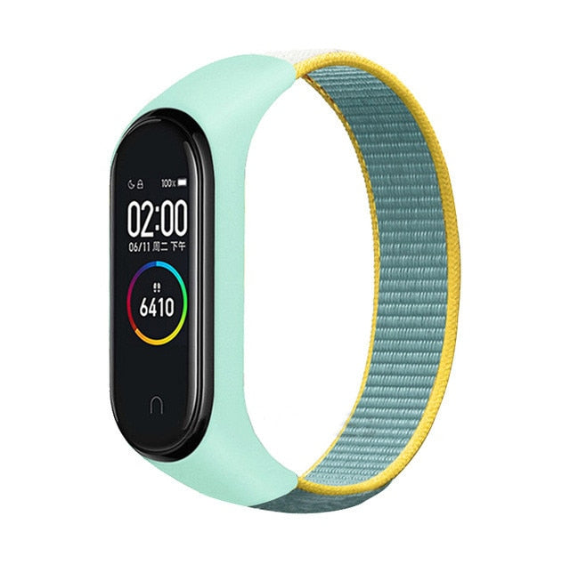 Bracelet band 5 6 Strap Nylon Sport loop for Mi band