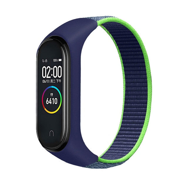 Bracelet band 5 6 Strap Nylon Sport loop for Mi band