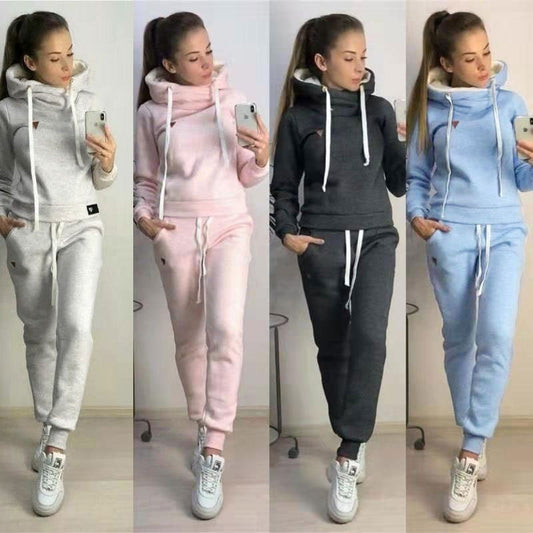 Fleece Hoodies Pullover Sweatshirts And Jogger Outfits