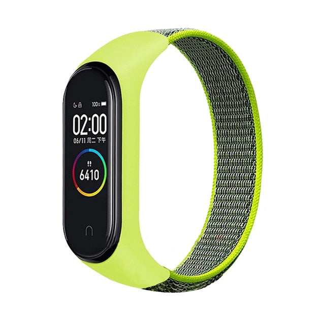 Bracelet band 5 6 Strap Nylon Sport loop for Mi band