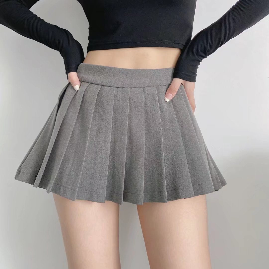 Pleated High Waisted Skirt