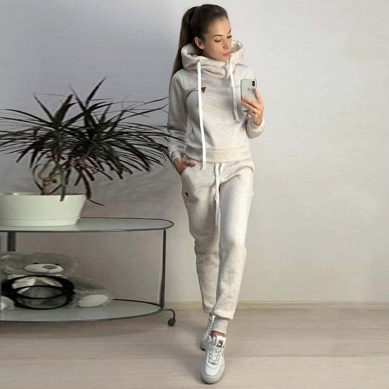 Fleece Hoodies Pullover Sweatshirts And Jogger Outfits