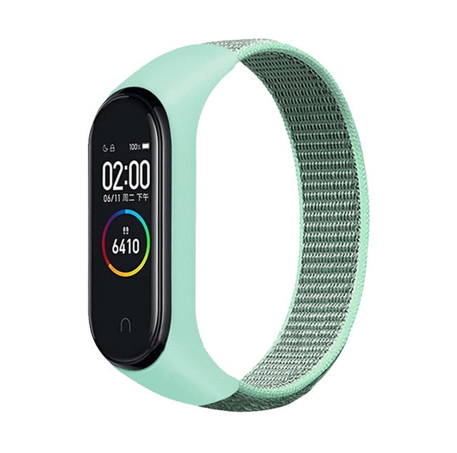 Bracelet band 5 6 Strap Nylon Sport loop for Mi band