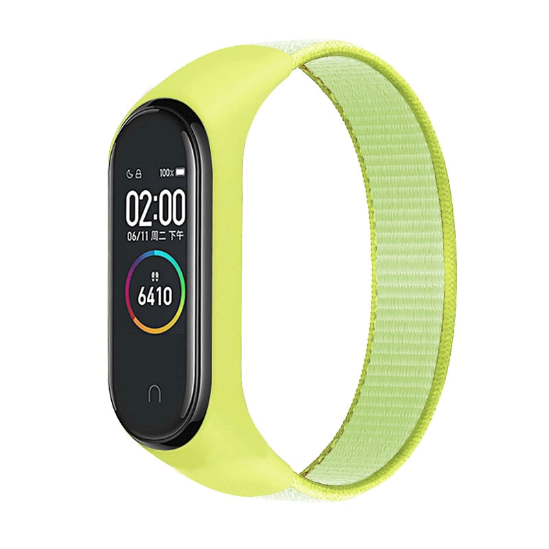 Bracelet band 5 6 Strap Nylon Sport loop for Mi band