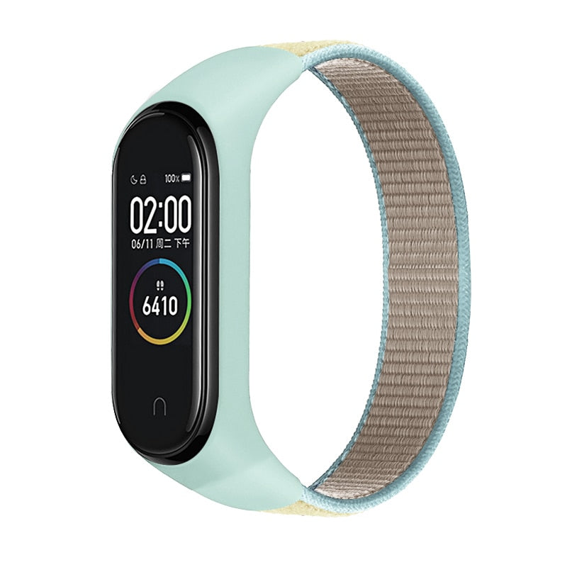 Bracelet band 5 6 Strap Nylon Sport loop for Mi band