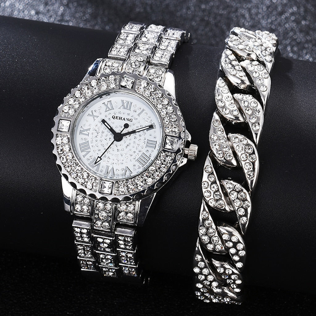 Diamond Women Gold Wrist Watches Luxury