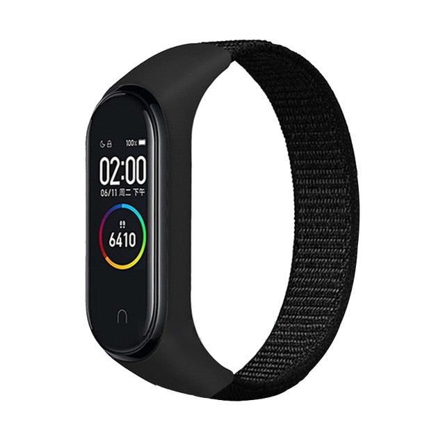 Bracelet band 5 6 Strap Nylon Sport loop for Mi band