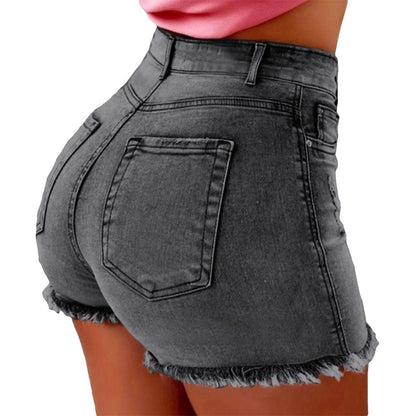 High Waist Jean Shorts