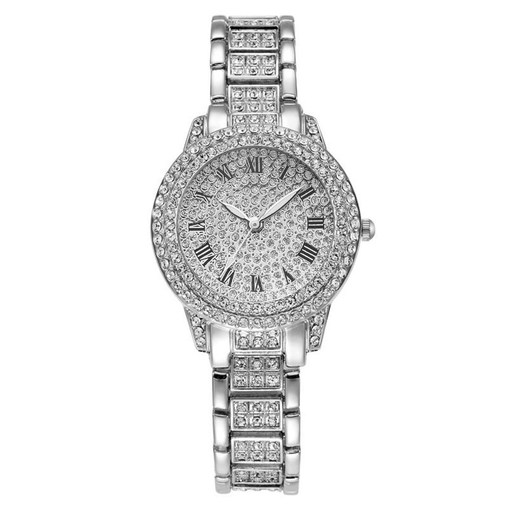 Diamond Women Gold Wrist Watches Luxury