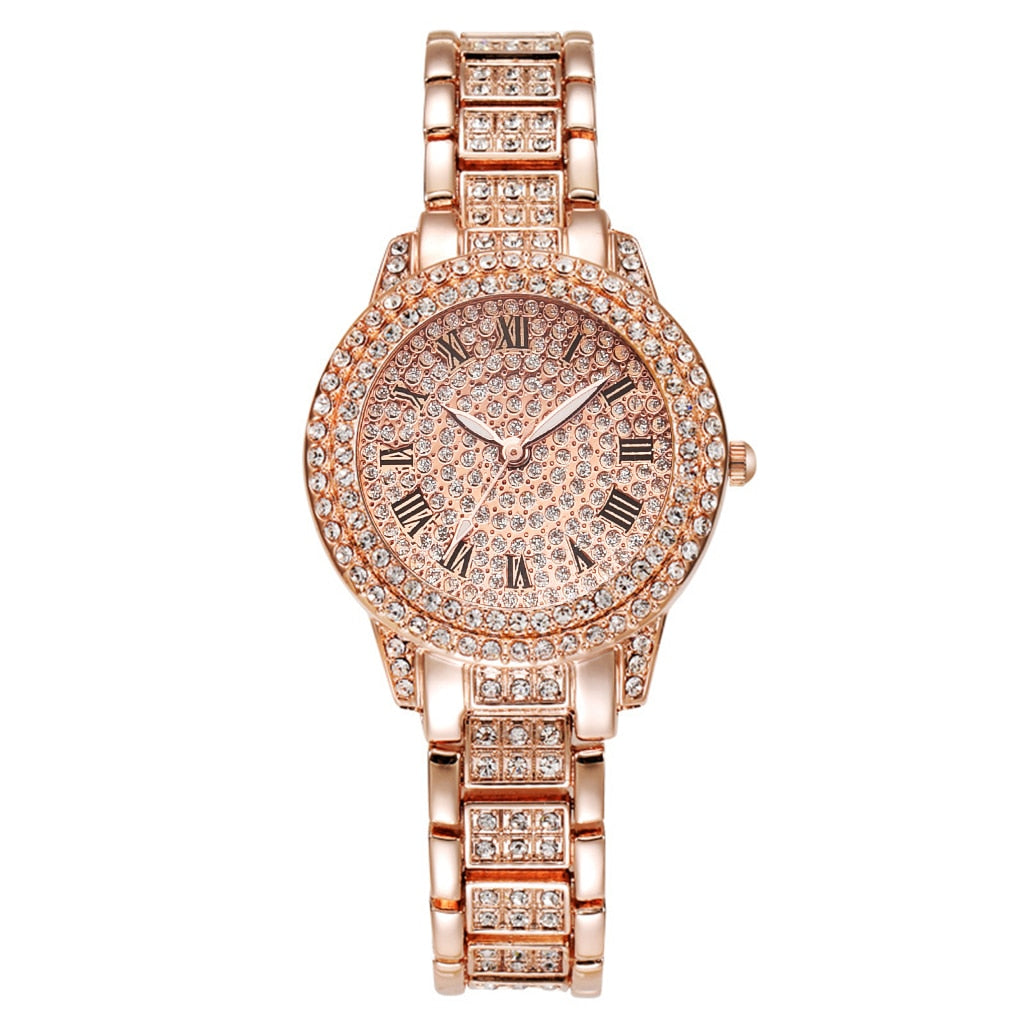 Diamond Women Gold Wrist Watches Luxury