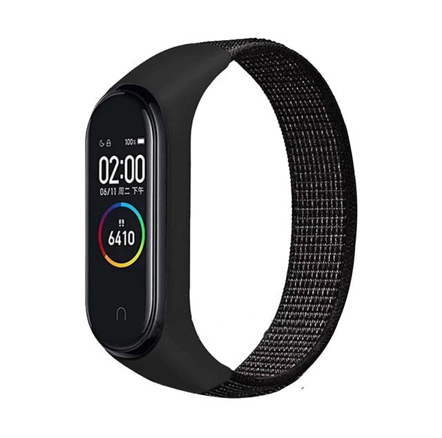 Bracelet band 5 6 Strap Nylon Sport loop for Mi band