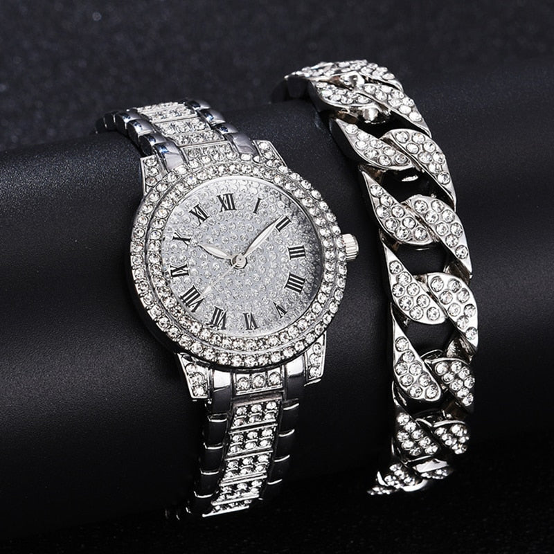 Diamond Women Gold Wrist Watches Luxury