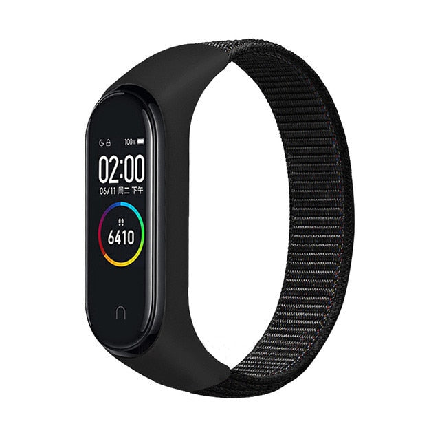 Bracelet band 5 6 Strap Nylon Sport loop for Mi band