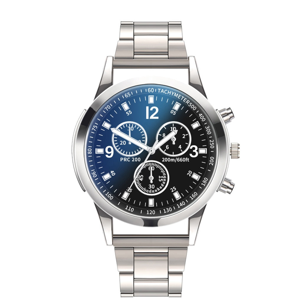 Quartz Watches Stainless Steel Round Dial