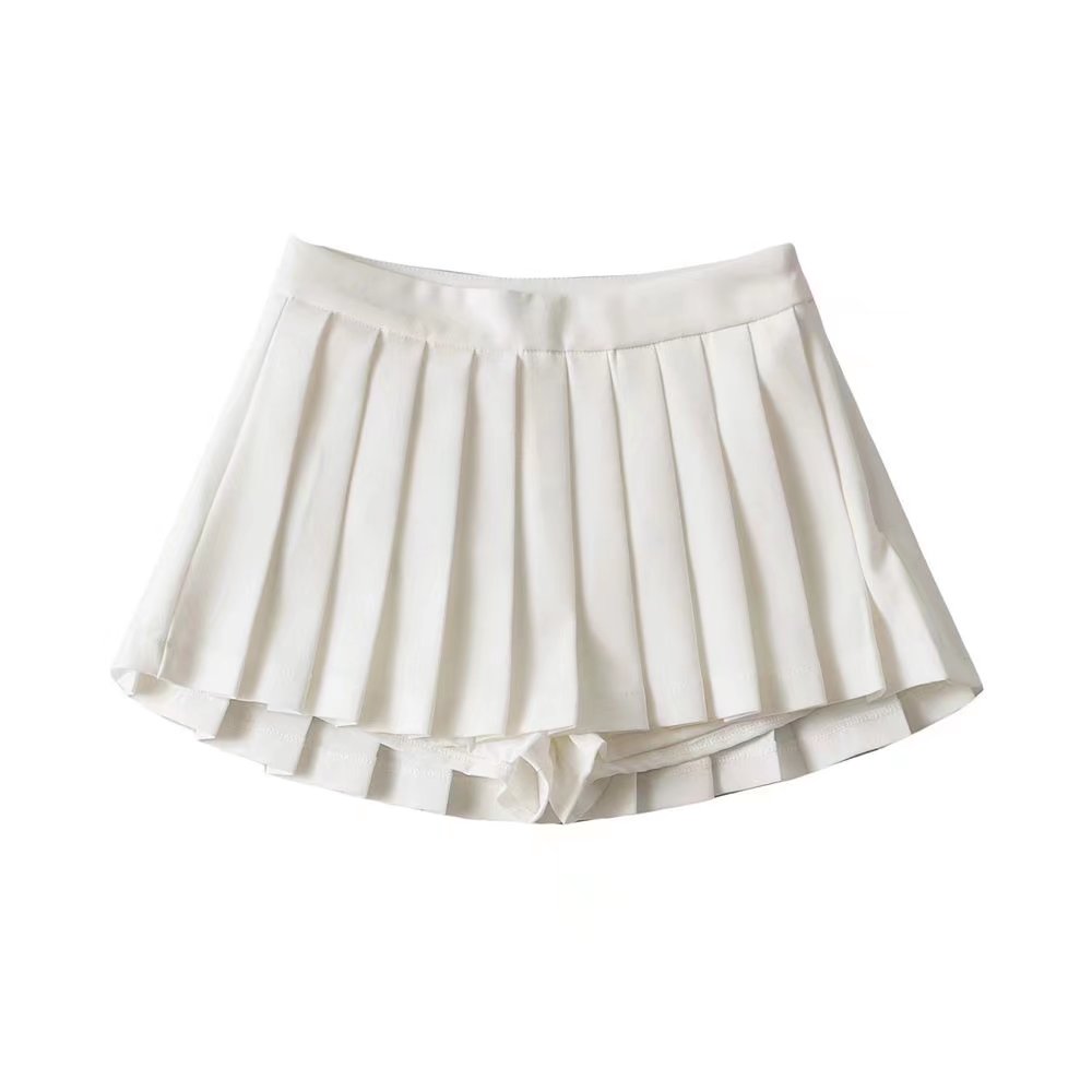 Pleated High Waisted Skirt