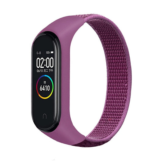 Bracelet band 5 6 Strap Nylon Sport loop for Mi band