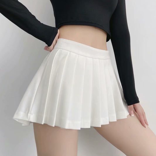 Pleated High Waisted Skirt