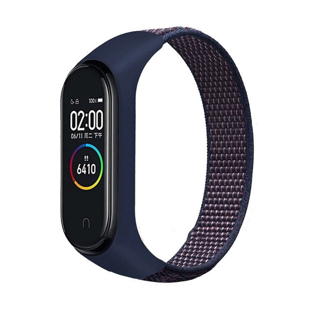 Bracelet band 5 6 Strap Nylon Sport loop for Mi band