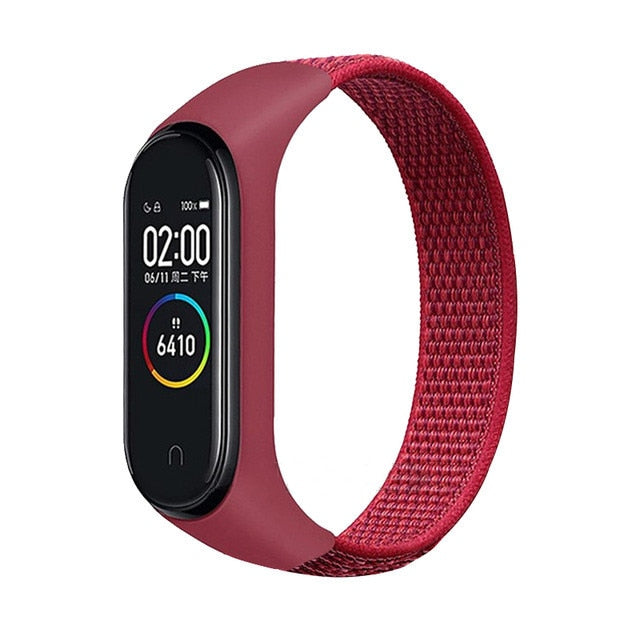 Bracelet band 5 6 Strap Nylon Sport loop for Mi band