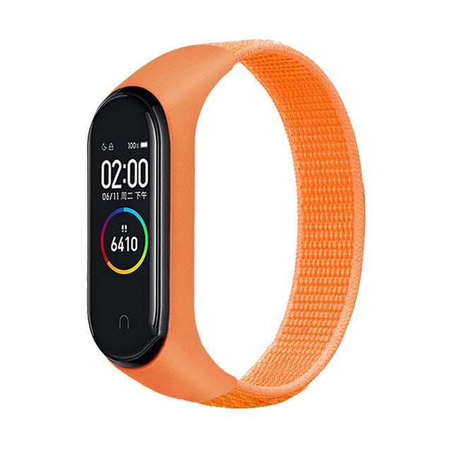 Bracelet band 5 6 Strap Nylon Sport loop for Mi band