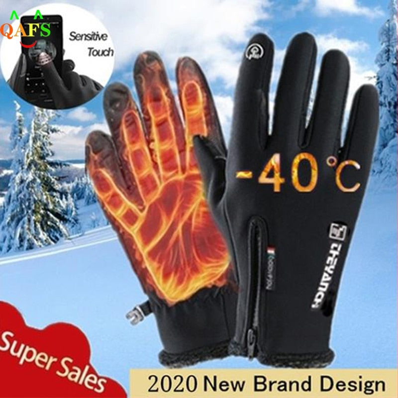 Waterproof Thermal Lined Resistant Touch Screen Gloves