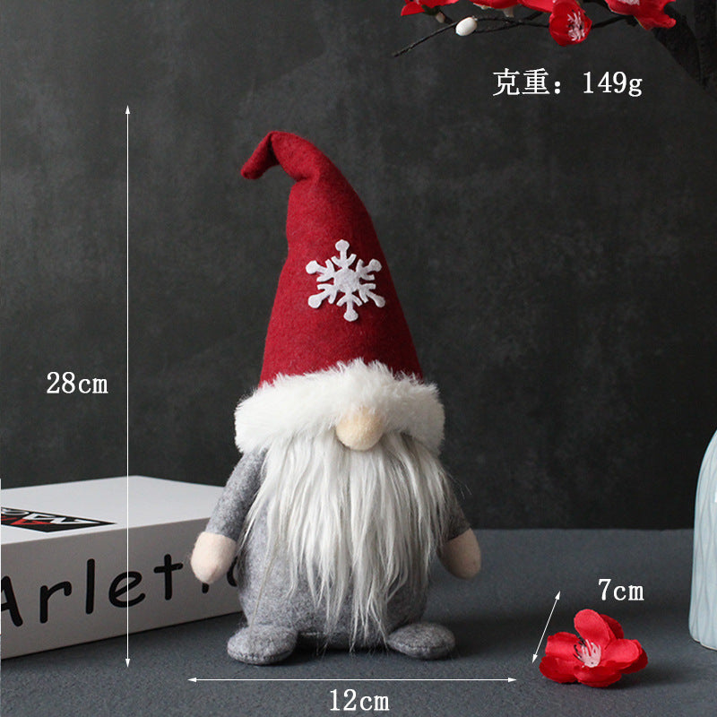 Holiday Dwarf Santa Claus Plush Doll Decoration Ornaments