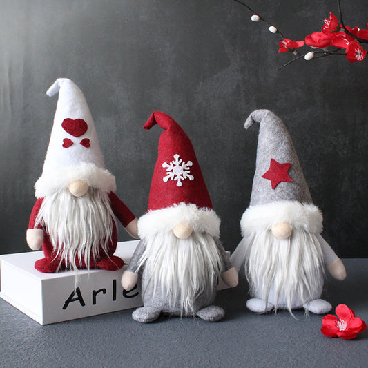 Holiday Dwarf Santa Claus Plush Doll Decoration Ornaments