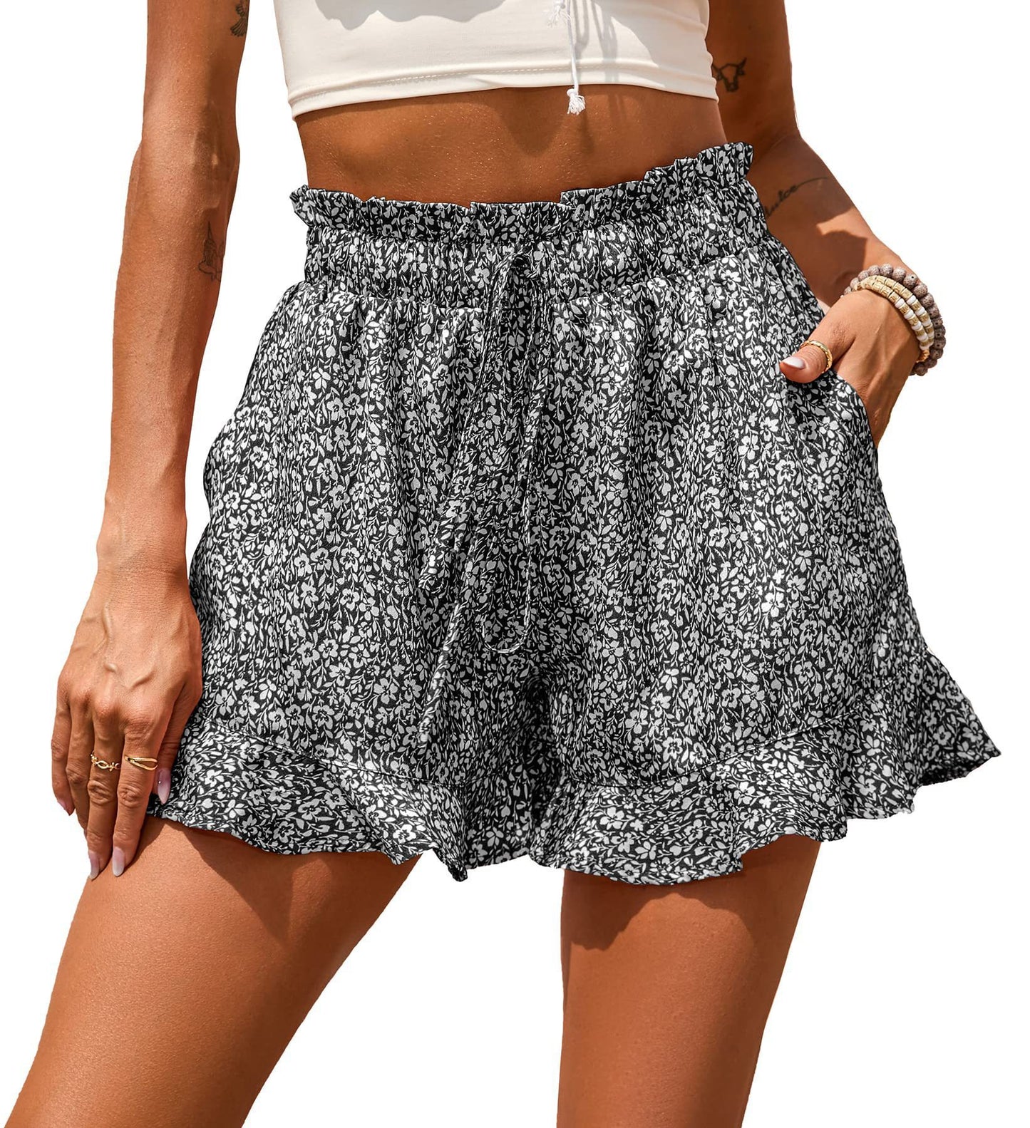 Casual Pocket Waist Shorts