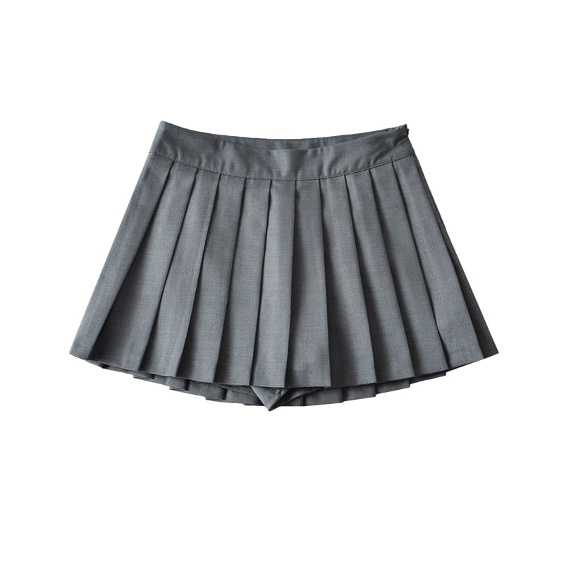 Pleated High Waisted Skirt