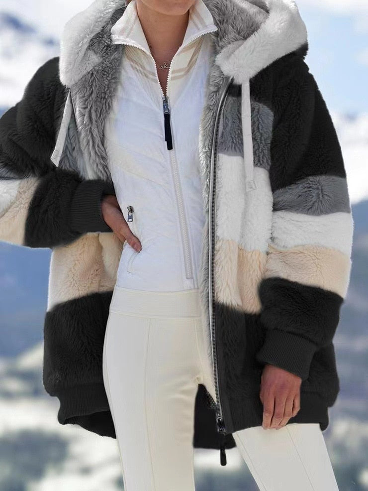 Winter Thick Fleece Fur Coat