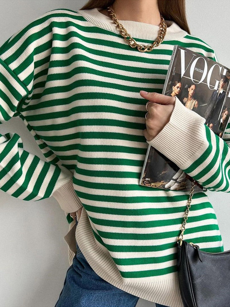 Striped Sweater Pullovers