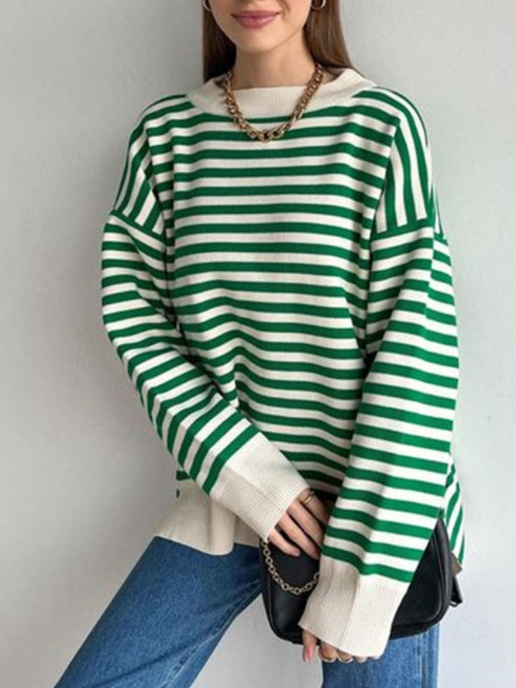 Striped Sweater Pullovers