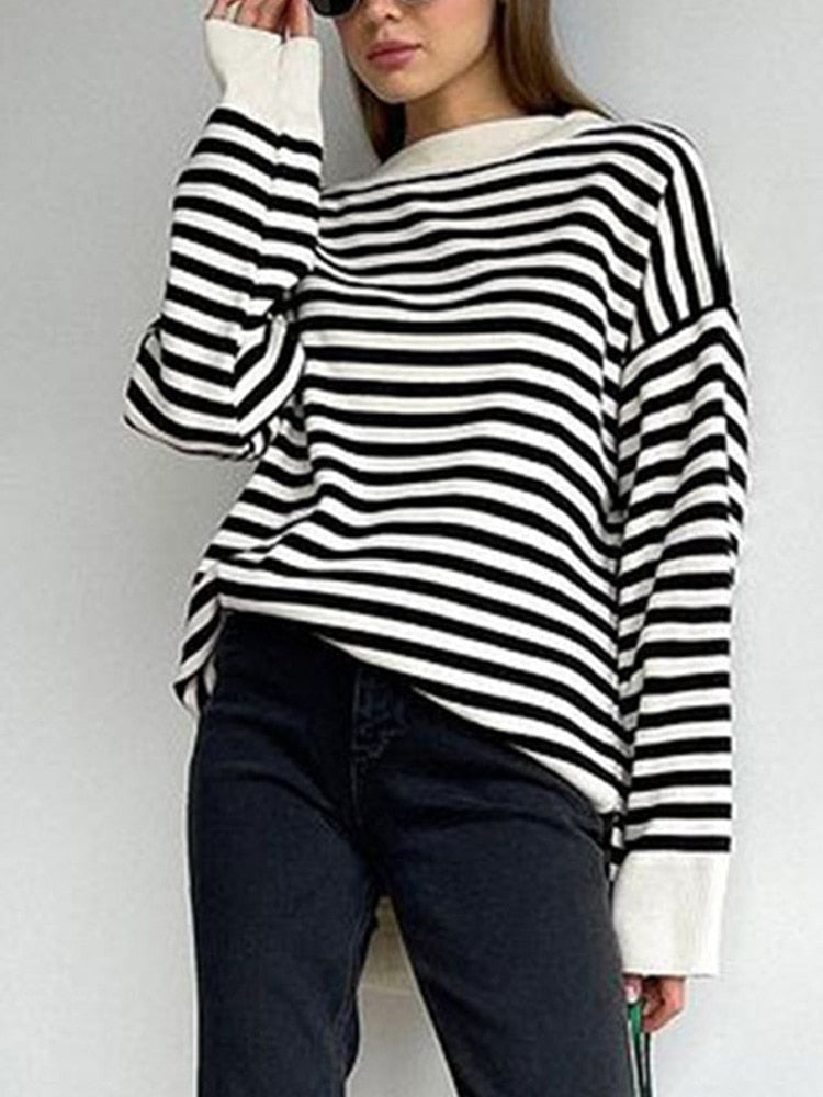 Striped Sweater Pullovers