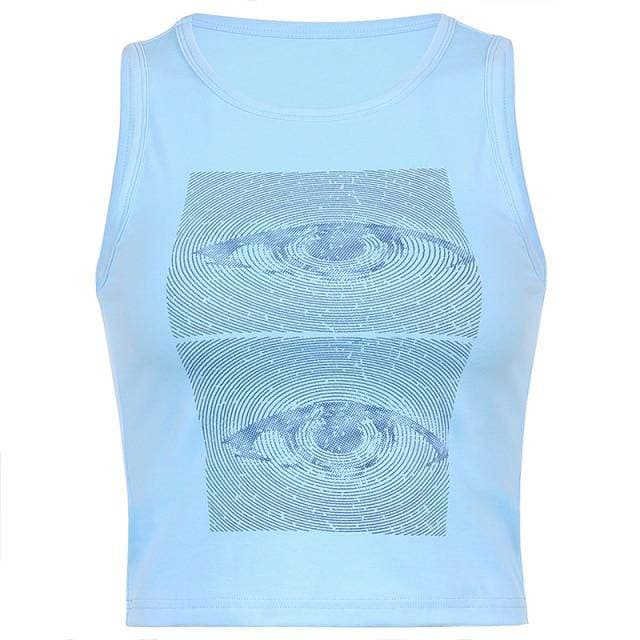 Artsy Eyes Print Tank