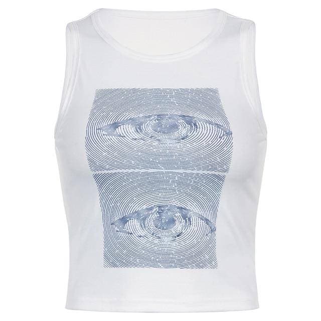 Artsy Eyes Print Tank