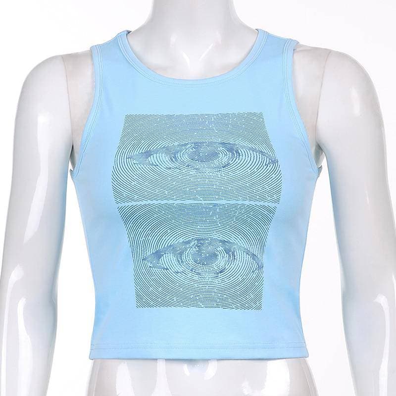 Artsy Eyes Print Tank